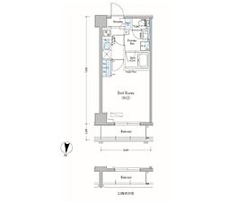Urbanex森下2 1Kの間取図画像