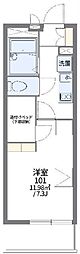 レオパレスメゾン鵠沼 1Kの間取図画像