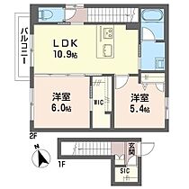 エスペランサ吉祥寺 00201 ｜ 東京都武蔵野市吉祥寺南町３丁目2546-145（賃貸アパート2LDK・2階・59.68㎡） その2