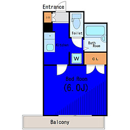 都営新宿線 馬喰横山駅 徒歩5分の賃貸マンション 11階1Kの間取り