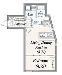 ＧＲＡＮ ＰＡＳＥＯ 池尻大橋 2階1LDKの間取り