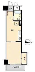 アルカディア新大塚 3階1DKの間取り