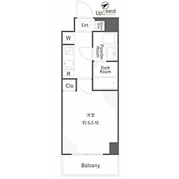 京急本線 梅屋敷駅 徒歩4分の賃貸マンション 4階1Kの間取り