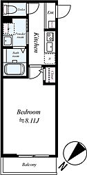 GRADUS 桶川IV 1Kの間取図画像