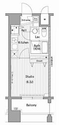 ガーラ・プレシャス横濱関内 1Kの間取図画像