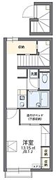 レオパレス旭ヒルズ2 1Kの間取図画像