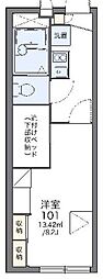 レオパレスADVANCE 1Kの間取図画像
