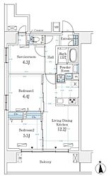 間取図画像 2SLDK