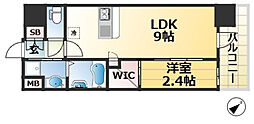 セレニテ西元町アリエ 1LDKの間取図画像