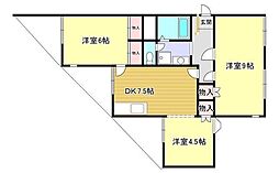 間取図画像 3DK
