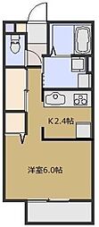 FLATZAらくだ坂 ワンルームの間取図画像