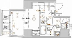 ラフィスタ板橋区役所前 1Kの間取図画像