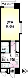 ヴェラジォ-2 1Kの間取図画像