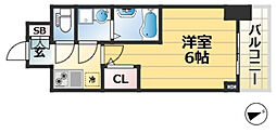 ワールドアイ神戸ハーバーランド3 1Kの間取図画像