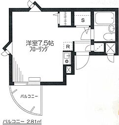 ウィンベルソロ西川口6 ワンルームの間取図画像