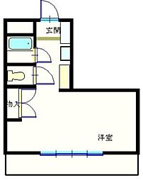 東松山エフティー駅前ビル ワンルームの間取図画像