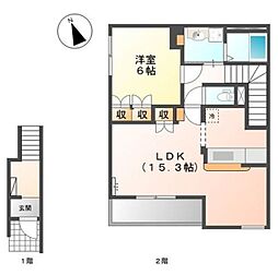 間取図画像 1LDK
