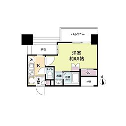 JR関西本線 JR難波駅 徒歩3分の賃貸マンション 2階1Kの間取り