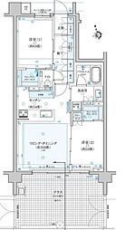 クリオ青葉台 2LDKの間取図画像