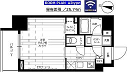 ステージグランデ大島 14階1Kの間取り