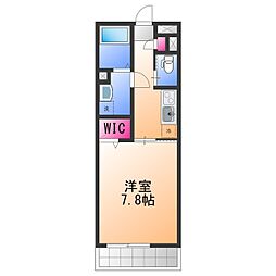 Feliz日根野 1Kの間取図画像