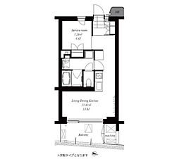 代々木参宮橋テラス 1階1SLDKの間取り