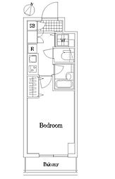 メインステージ中村橋 10階1Kの間取り