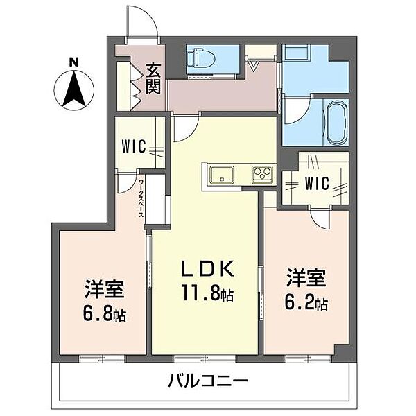 グランドールいずみ野 00303｜神奈川県横浜市泉区和泉町(賃貸マンション2LDK・3階・60.50㎡)の写真 その3