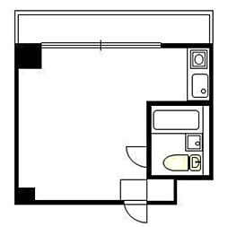 リカーハイム ワンルームの間取図画像