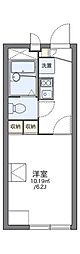 レオパレス潮音 1Kの間取図画像
