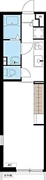 リブリ・ISHIWATA 2階1Kの間取り