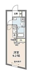 タウンライツ駒沢公園 ワンルームの間取図画像