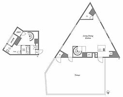 ディームス等々力 ワンルームの間取図画像