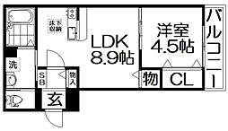 間取図画像 1LDK