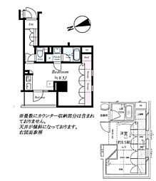 JR京浜東北・根岸線 大森駅 徒歩5分の賃貸マンション 13階ワンルームの間取り