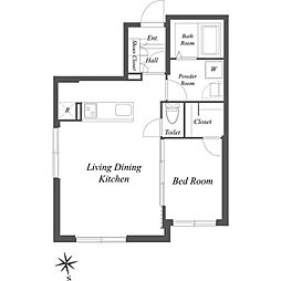 ＰＡＳＥＯ武蔵小山 1階1LDKの間取り
