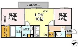 リコリス 2LDKの間取図画像