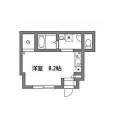 CBテラス久が原 1階ワンルームの間取り
