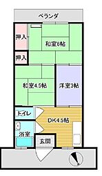 柏藤苑 3DKの間取図画像