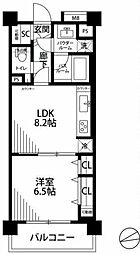日神パレステージ高井戸西 1LDKの間取図画像