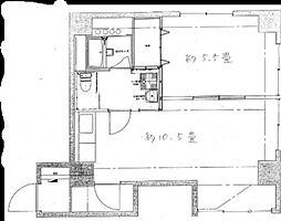青葉台Aハウス 1LDKの間取図画像