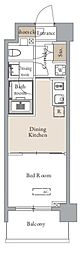 グランカーサ四谷 1DKの間取図画像