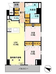 GRANCOURTYONO 2LDKの間取図画像