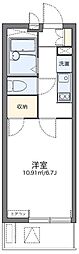 レオパレスアーバン国立 1Kの間取図画像