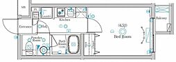ラフェスタ鷺沼 1Kの間取図画像