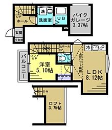 FUN-BOX津田沼 1LDKの間取図画像