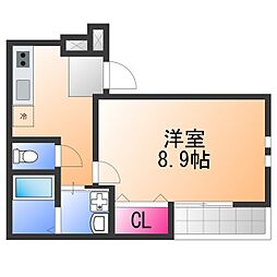 間取図画像 1K