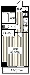 JR京葉線 舞浜駅 徒歩15分の賃貸マンション 1階1Kの間取り