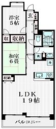 レーベンハイム川口Gディール 2LDKの間取図画像