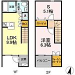 青梅市新町５丁目 2階建 築20年のイメージ